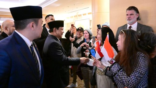 Masyarakat Indonesia Sambut Hangat Kedatangan Presiden Prabowo di Washington DC